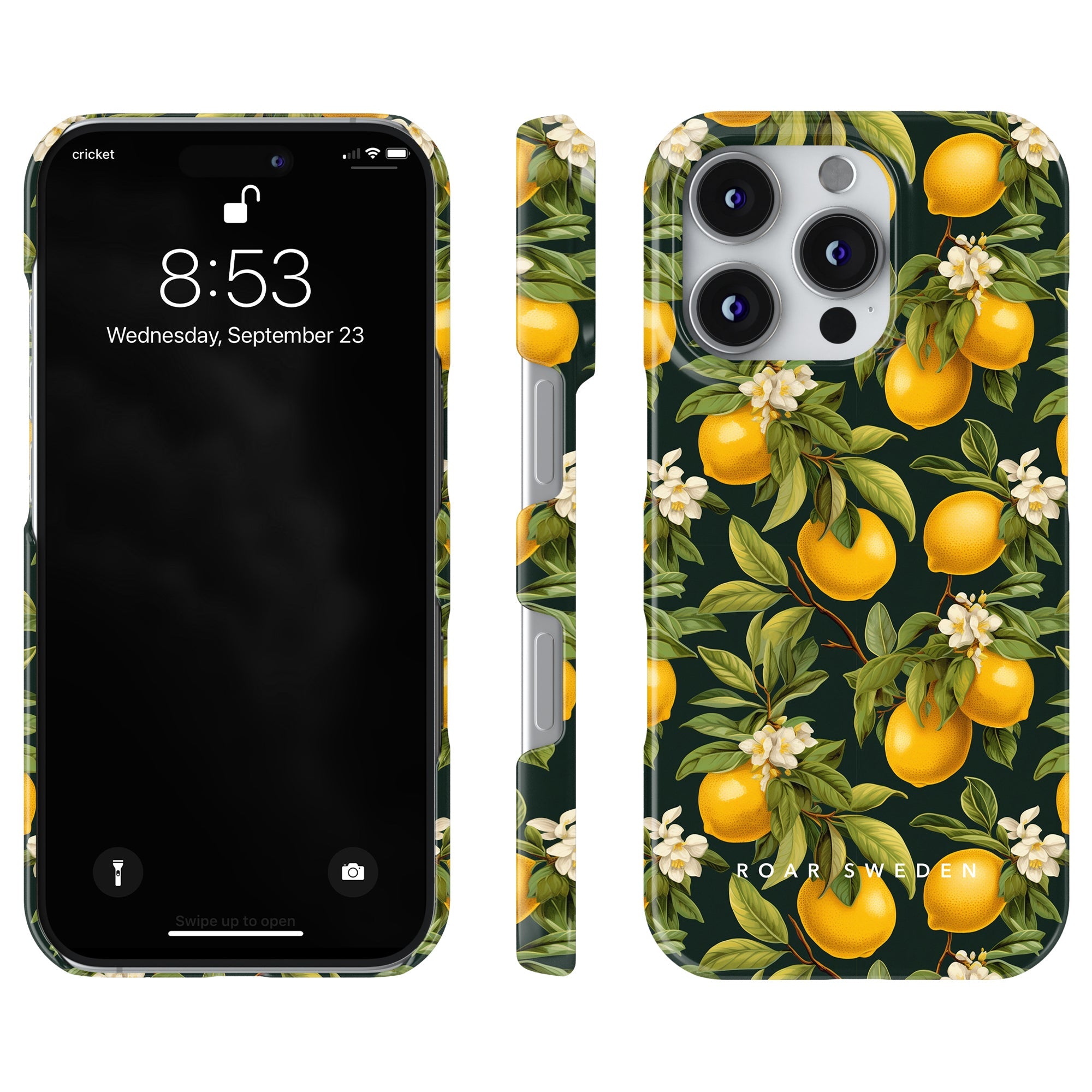 Slim mobilskal – Flowery Lemon