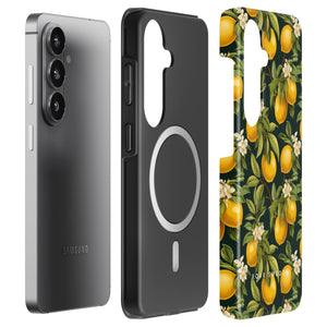 Flowery Lemon - Magnetisk Robust Telefoncover