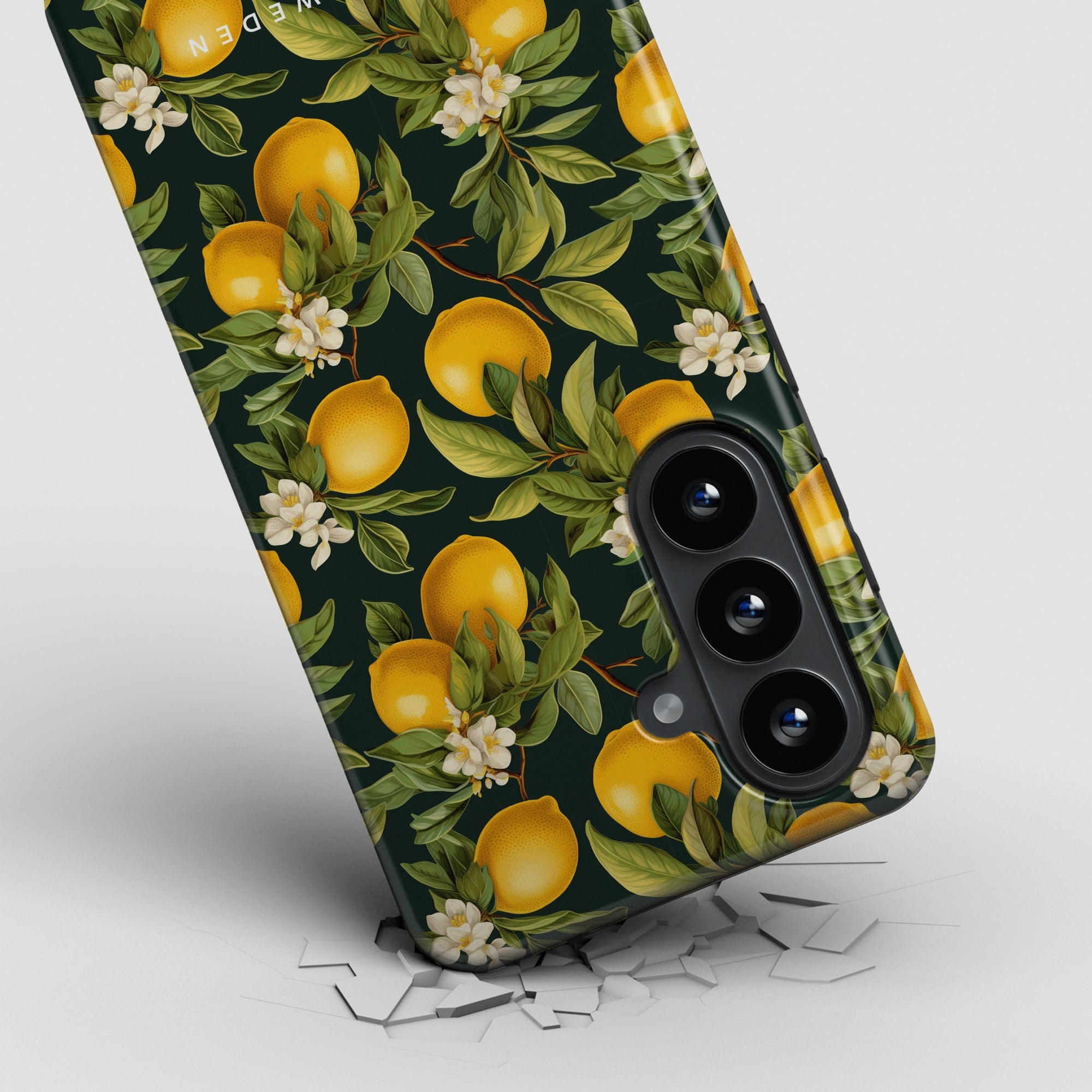 Flowery Lemon - Magnetisk Robust Telefoncover