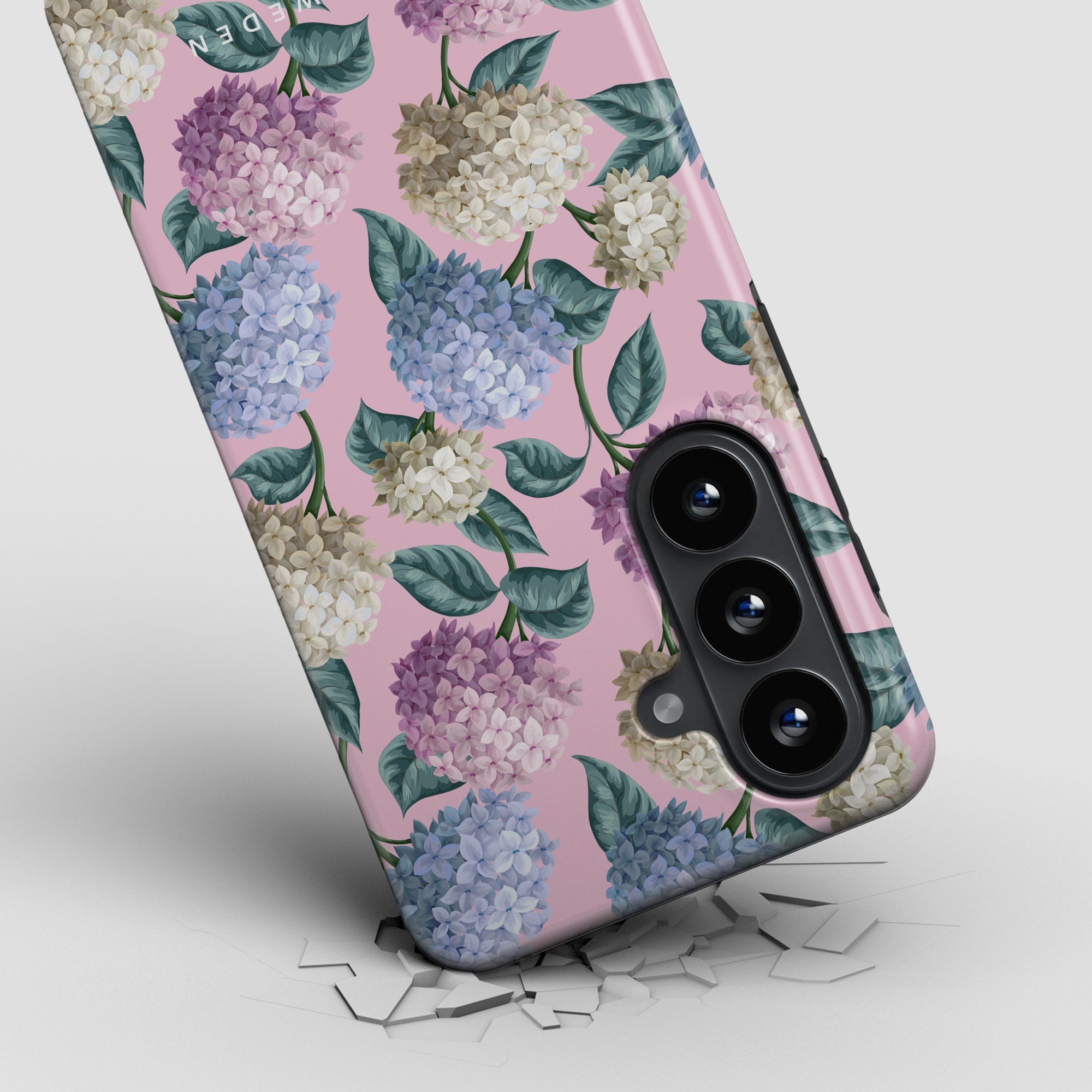 Hydrangea - Magnetisk hårdført telefoncover