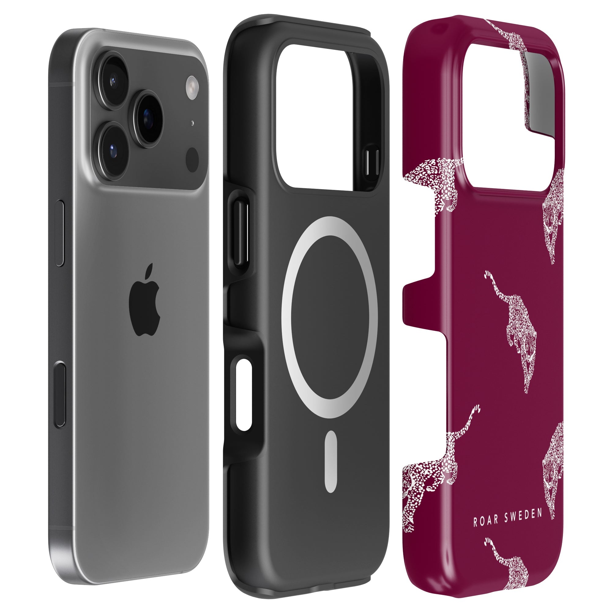 Kitty MagSafe mobilskal – Kitty Burgundy
