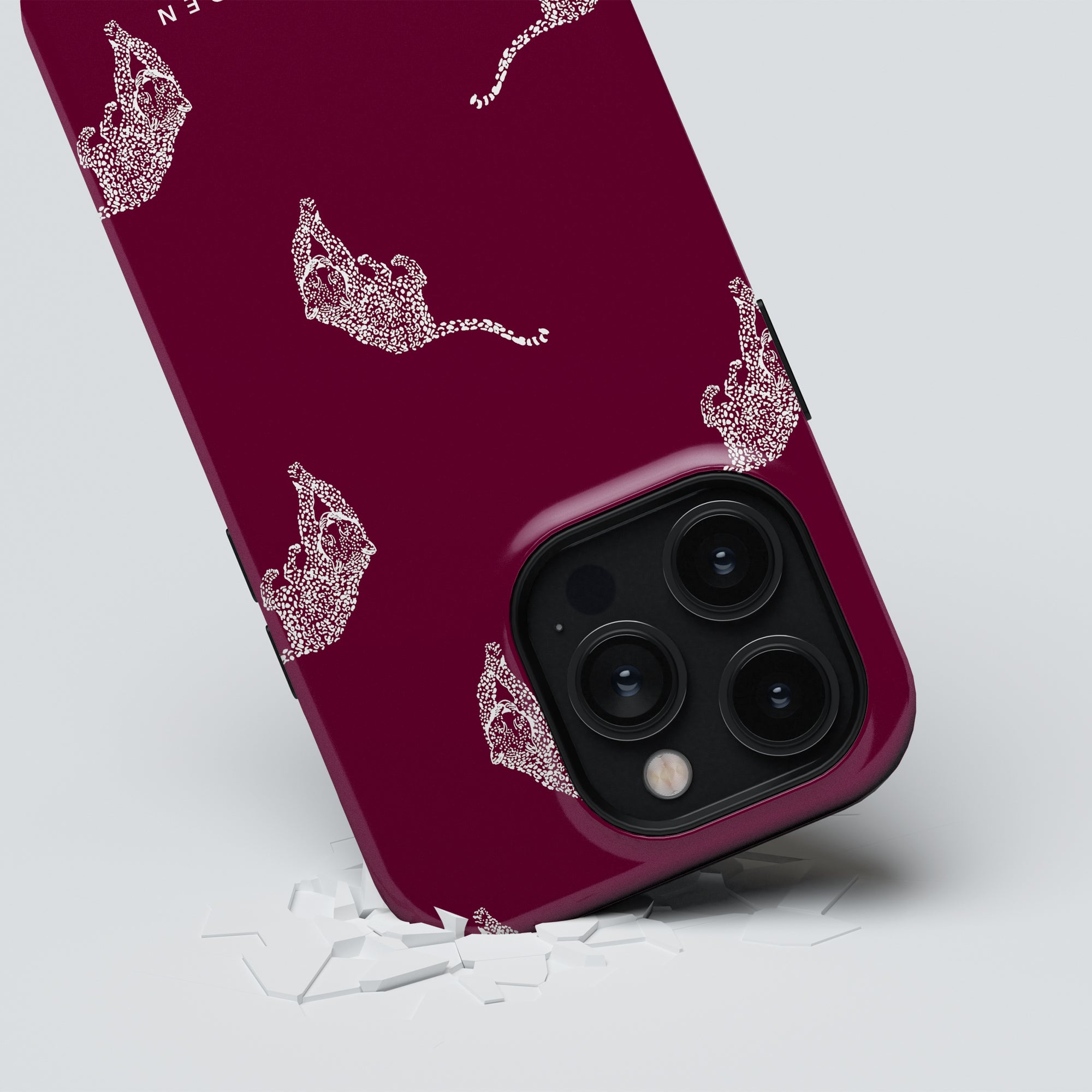 Kitty MagSafe mobilskal – Kitty Burgundy