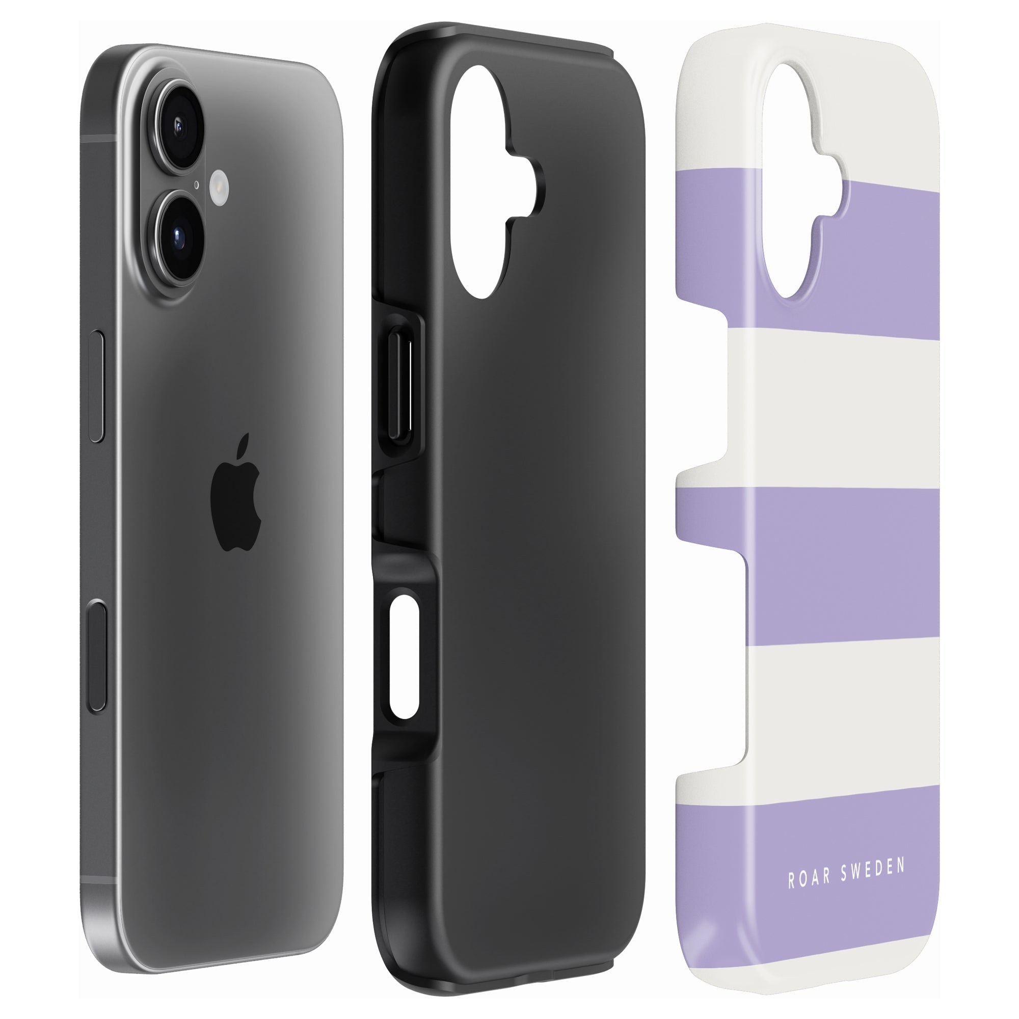 Lavender Stripes - Tough Case - Roar Sweden