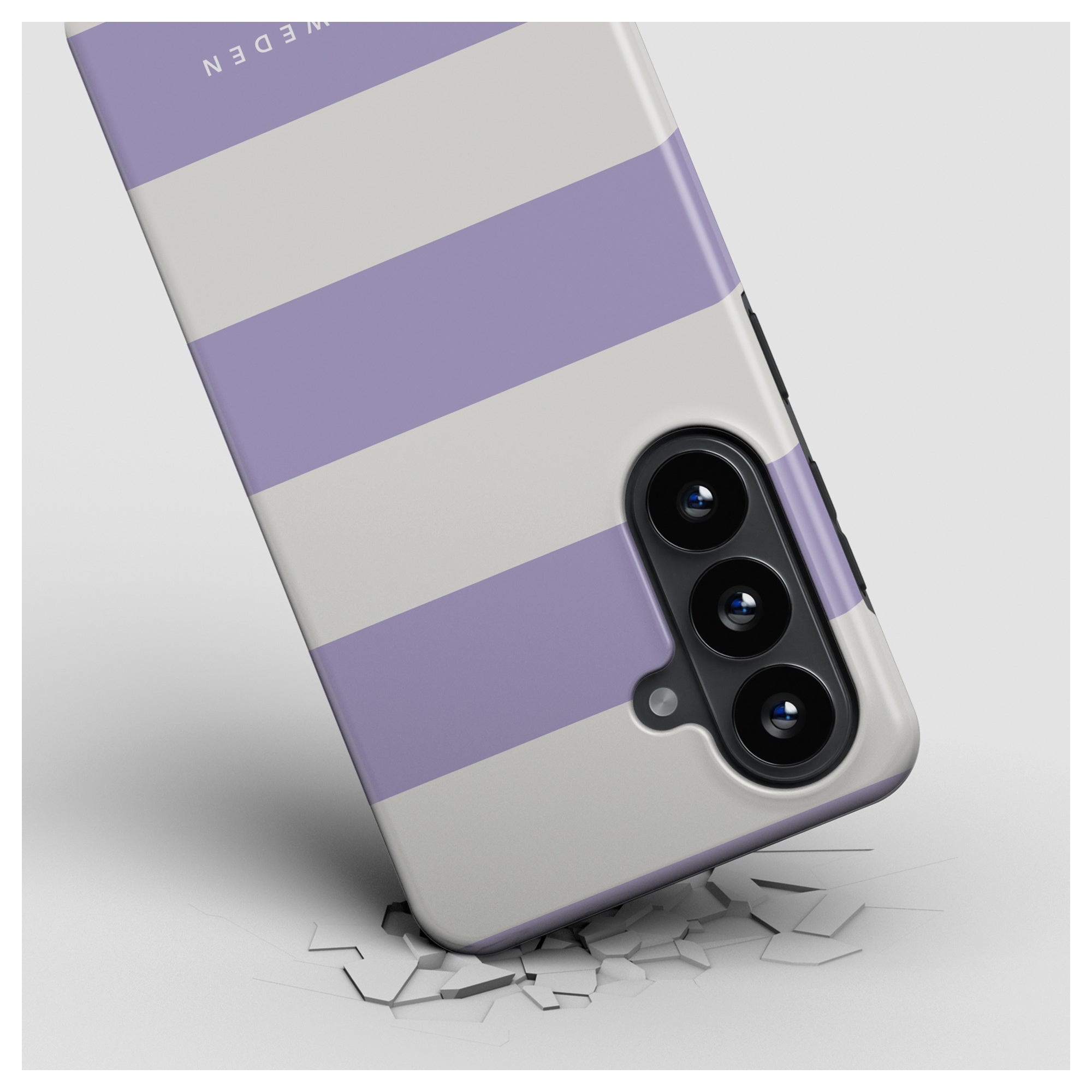 Lavender Stripes - Magnetisk Robust Telefoncover