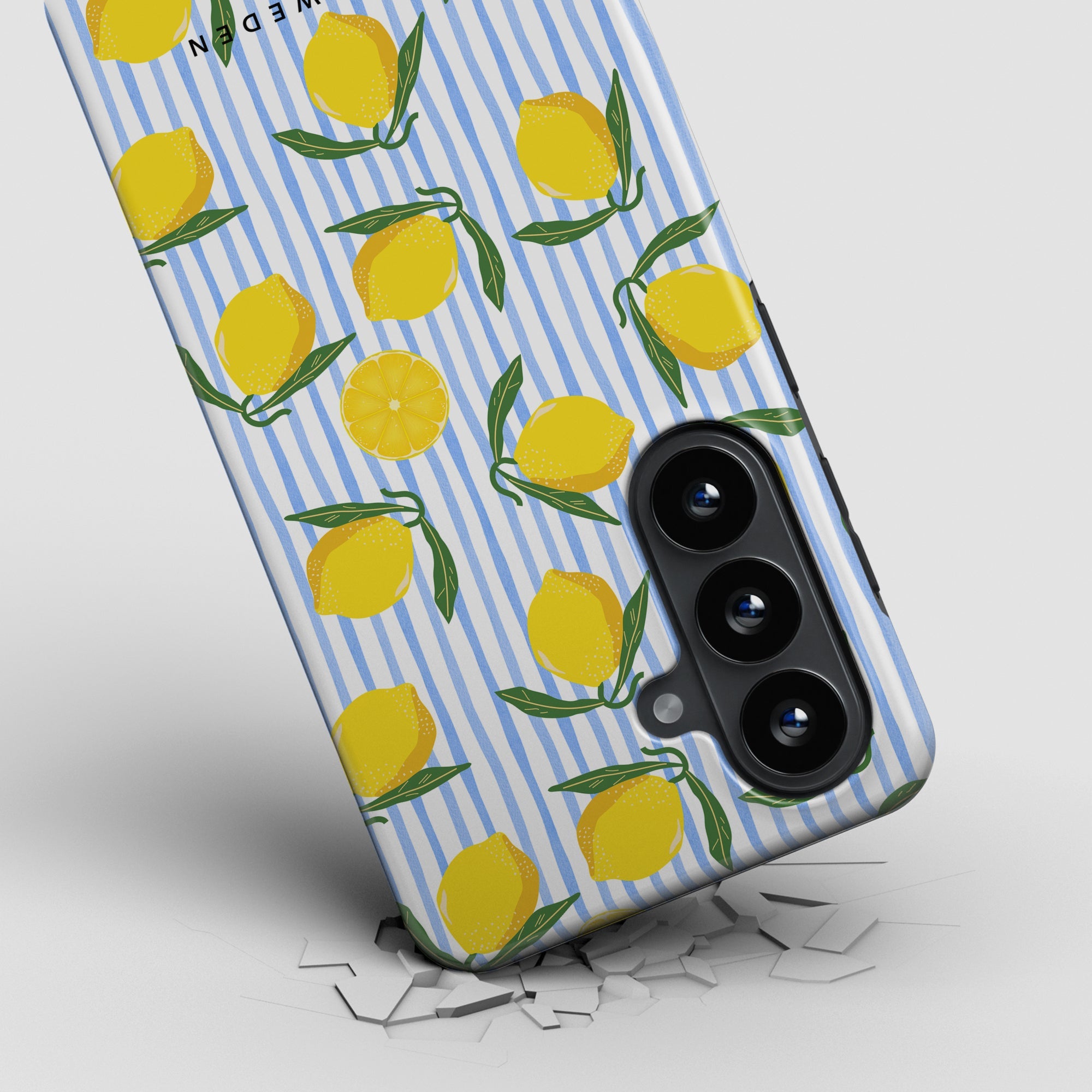 Tough mobilskal – Lemon Stripes