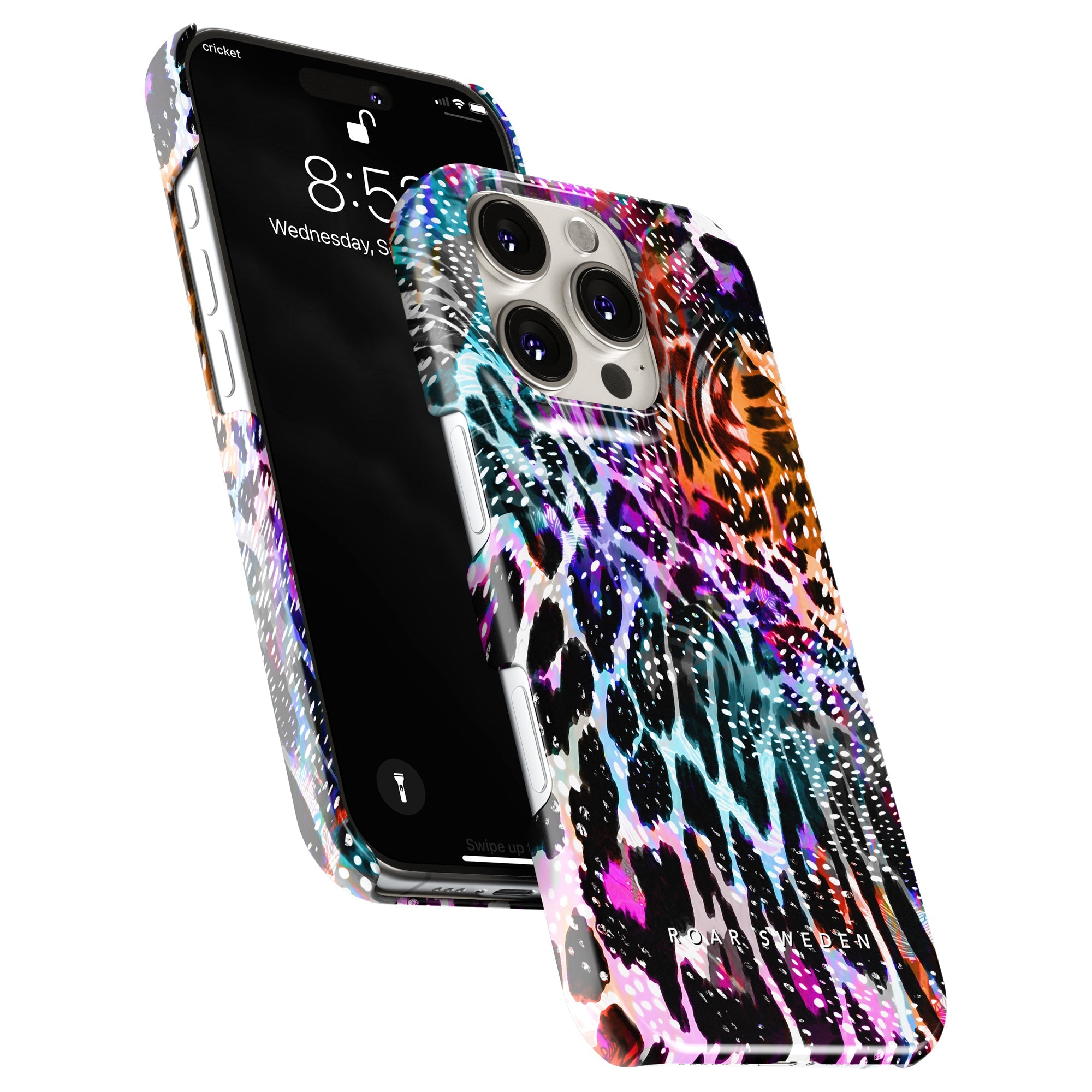 Slim mobilskal – Leopard Burst