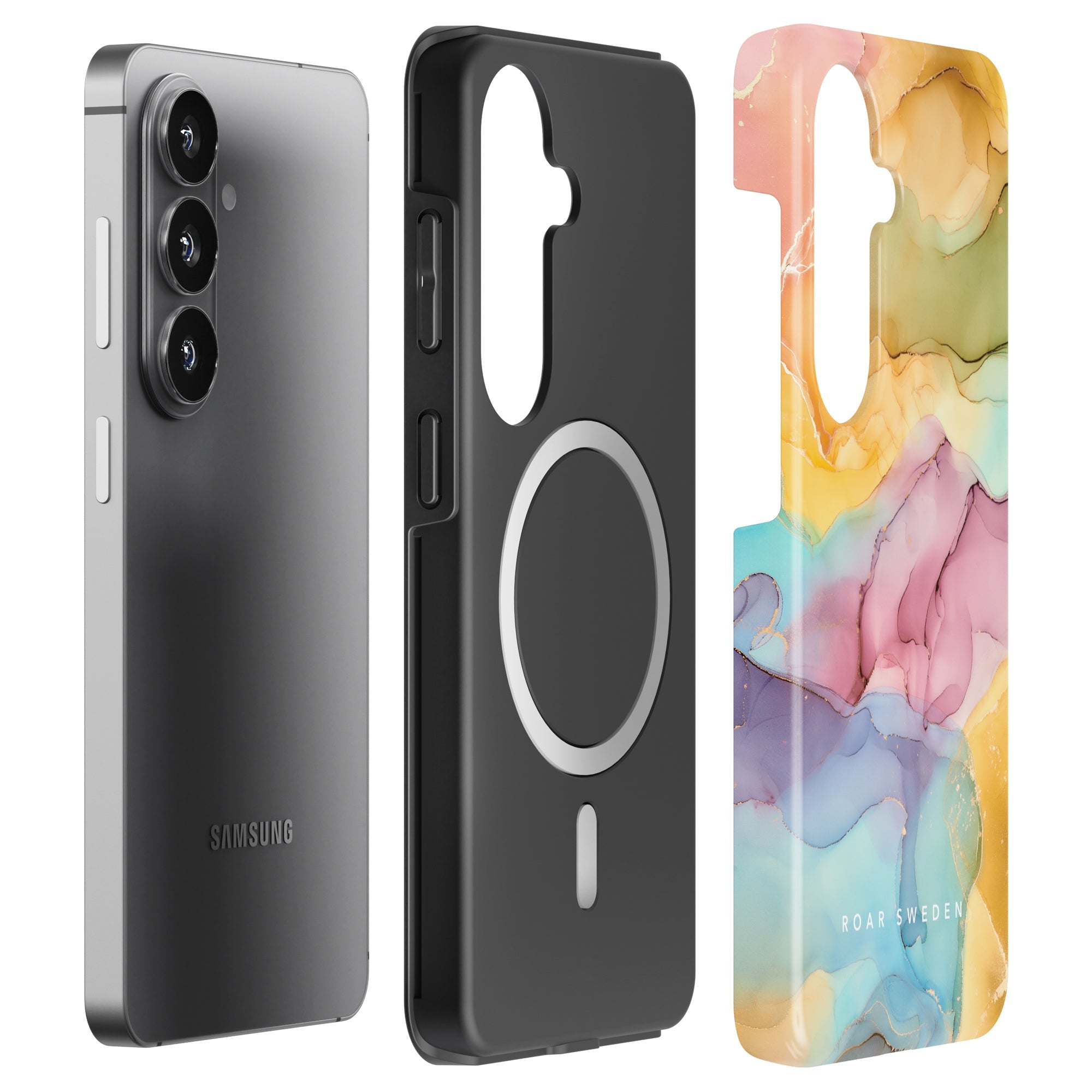 Marble Sunset - Magnetisk Hårdt Telefoncover