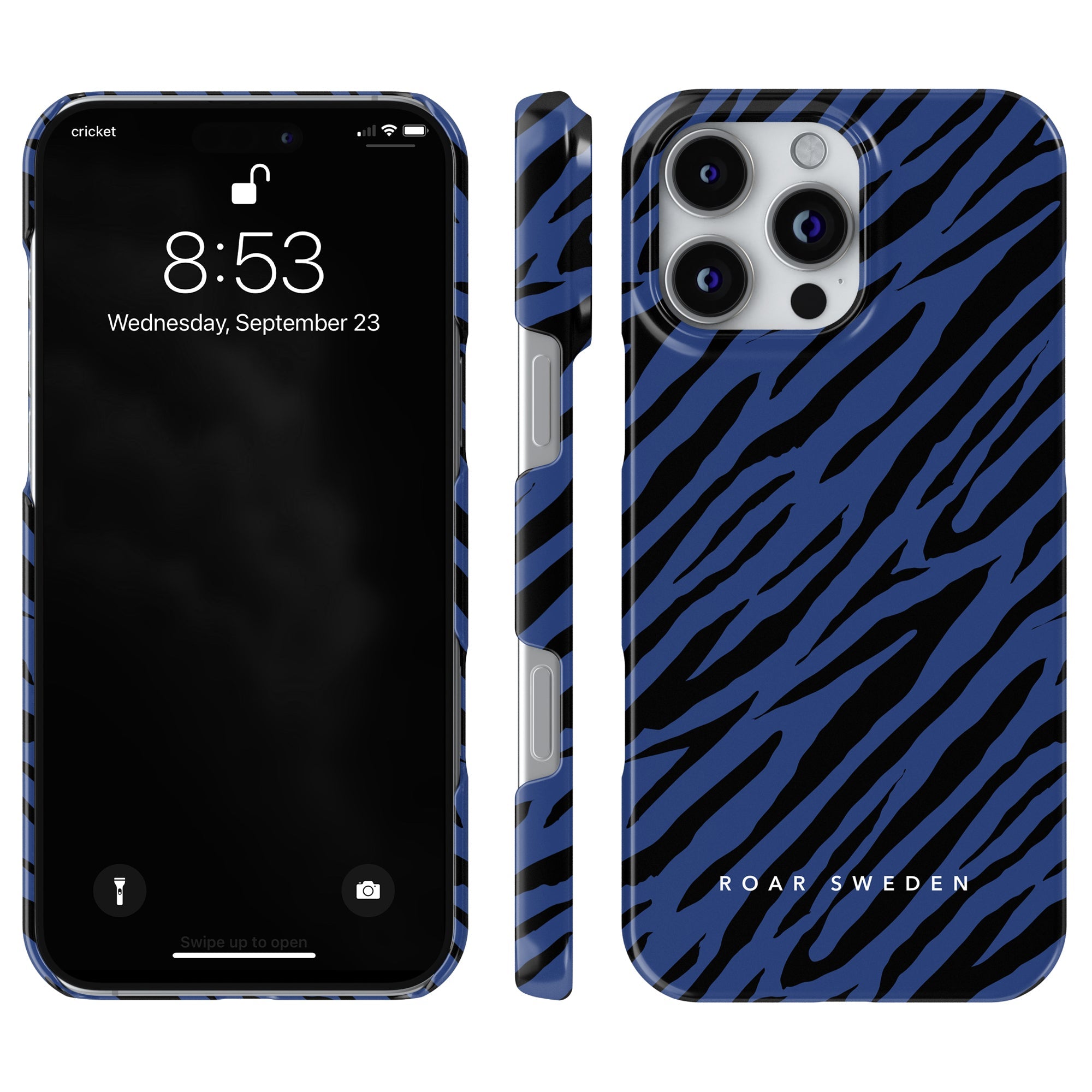 Slim mobilskal – Mazarine Stripes