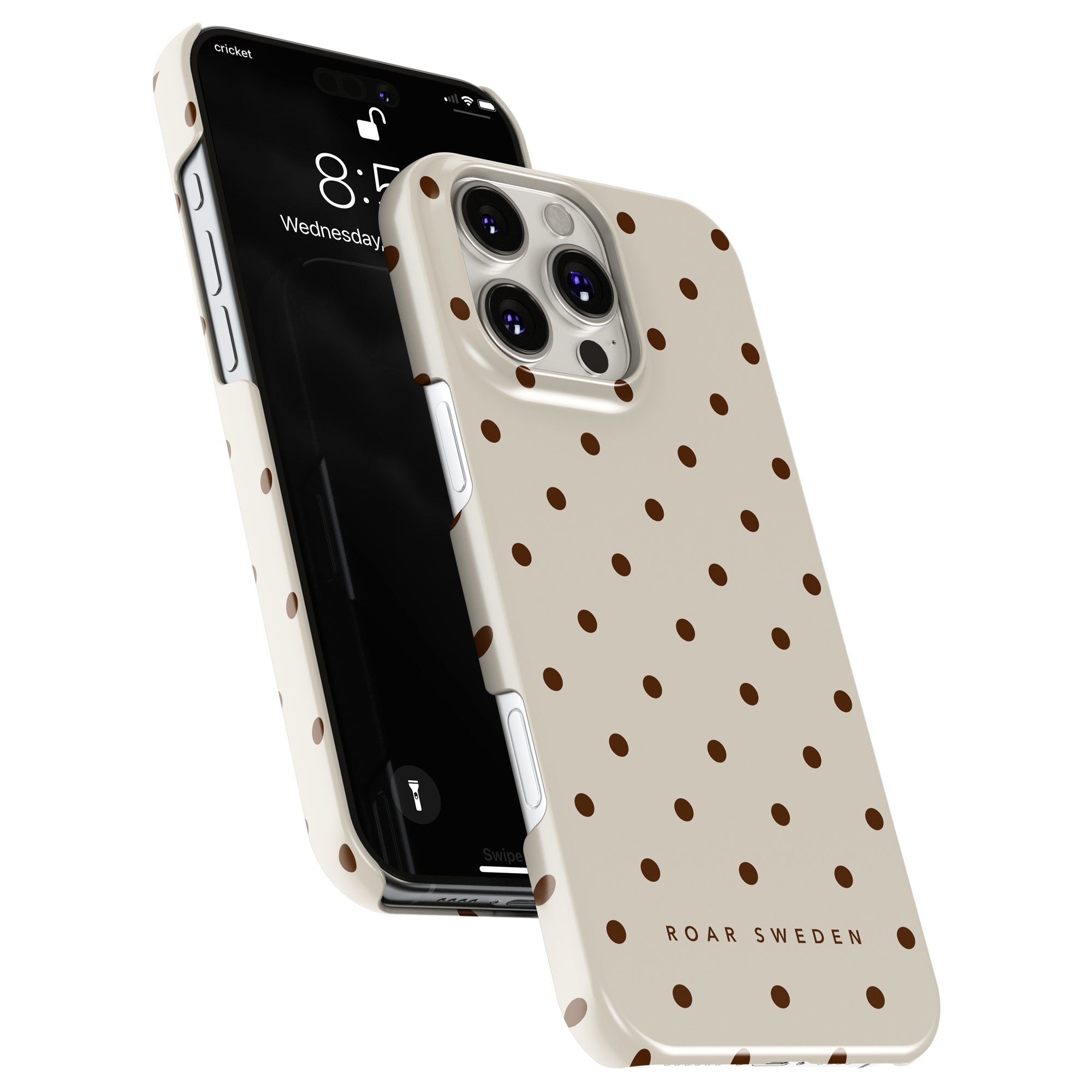Slim mobilskal – Mocha Dots