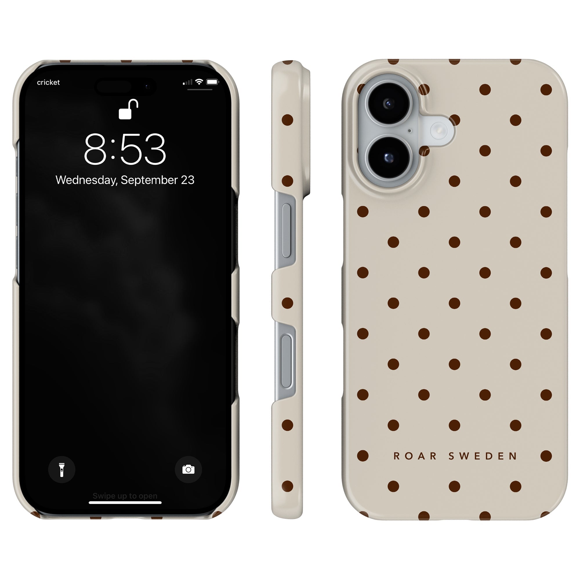 Mocha Dots - Slim case - Roar Sweden