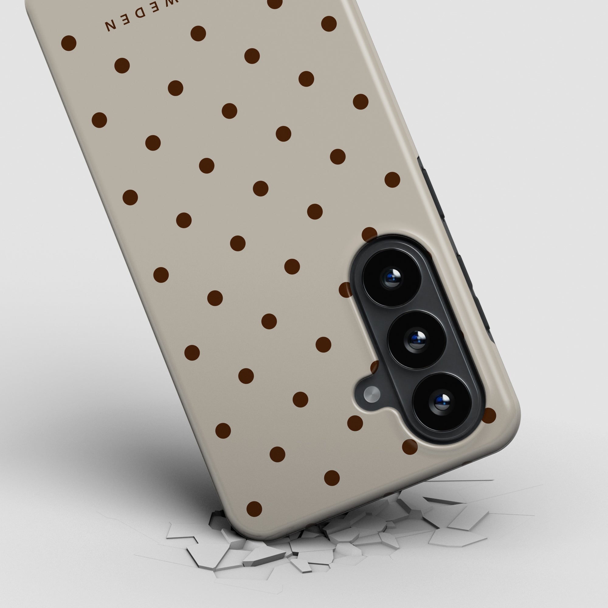 Mocha Dots - Robustt telefoncover med magnet