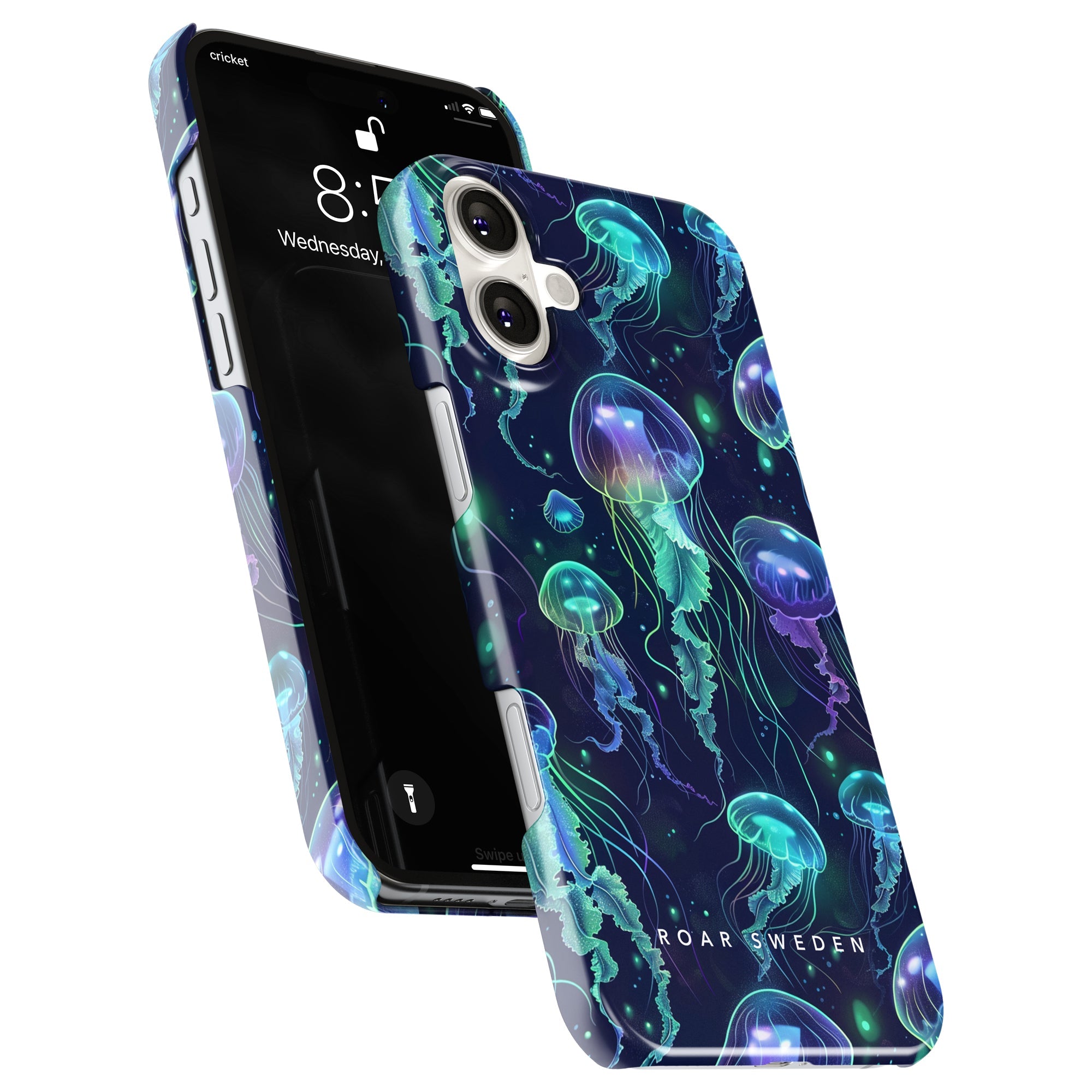 Slim mobilskal – Neon Jellyfish
