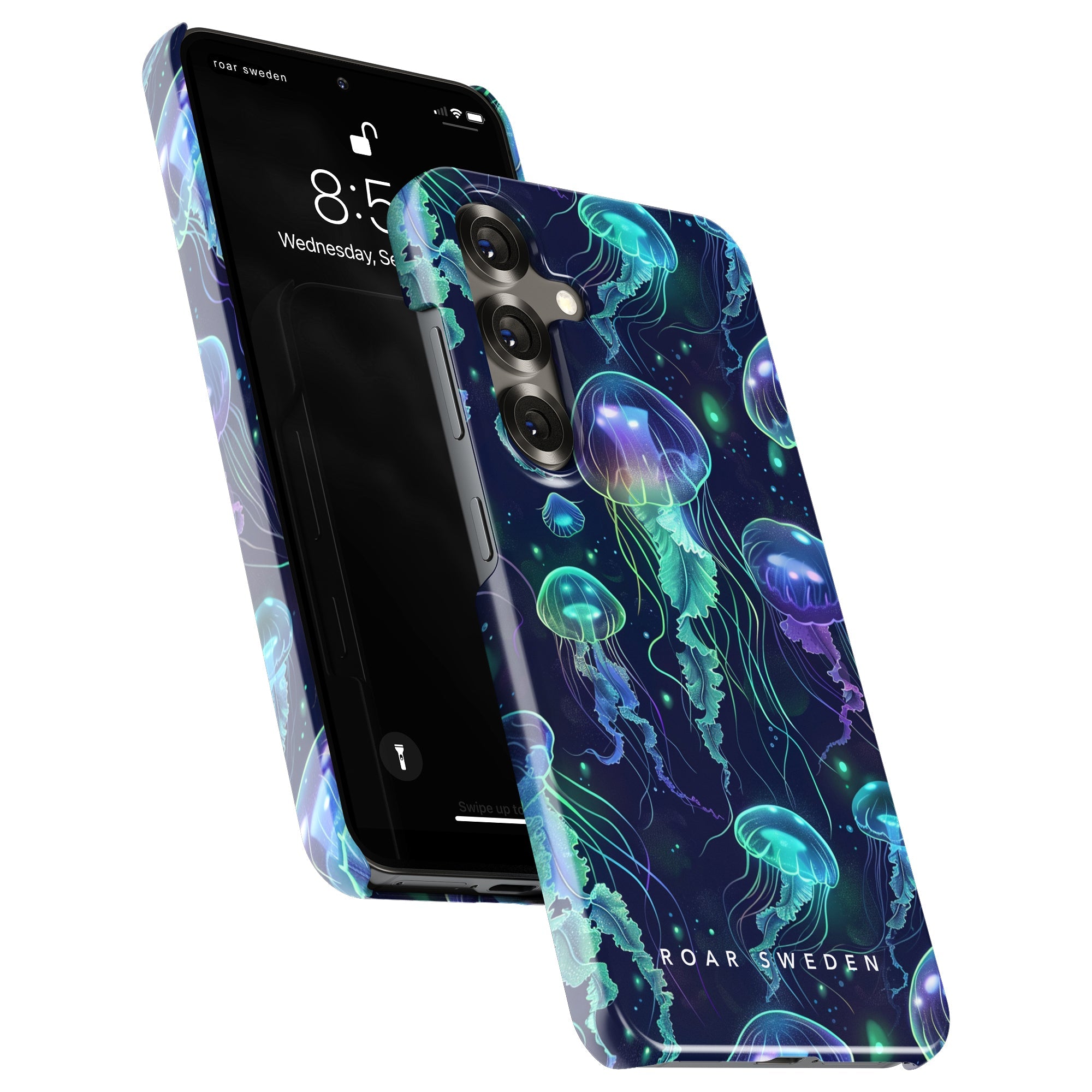 Slim mobilskal – Neon Jellyfish