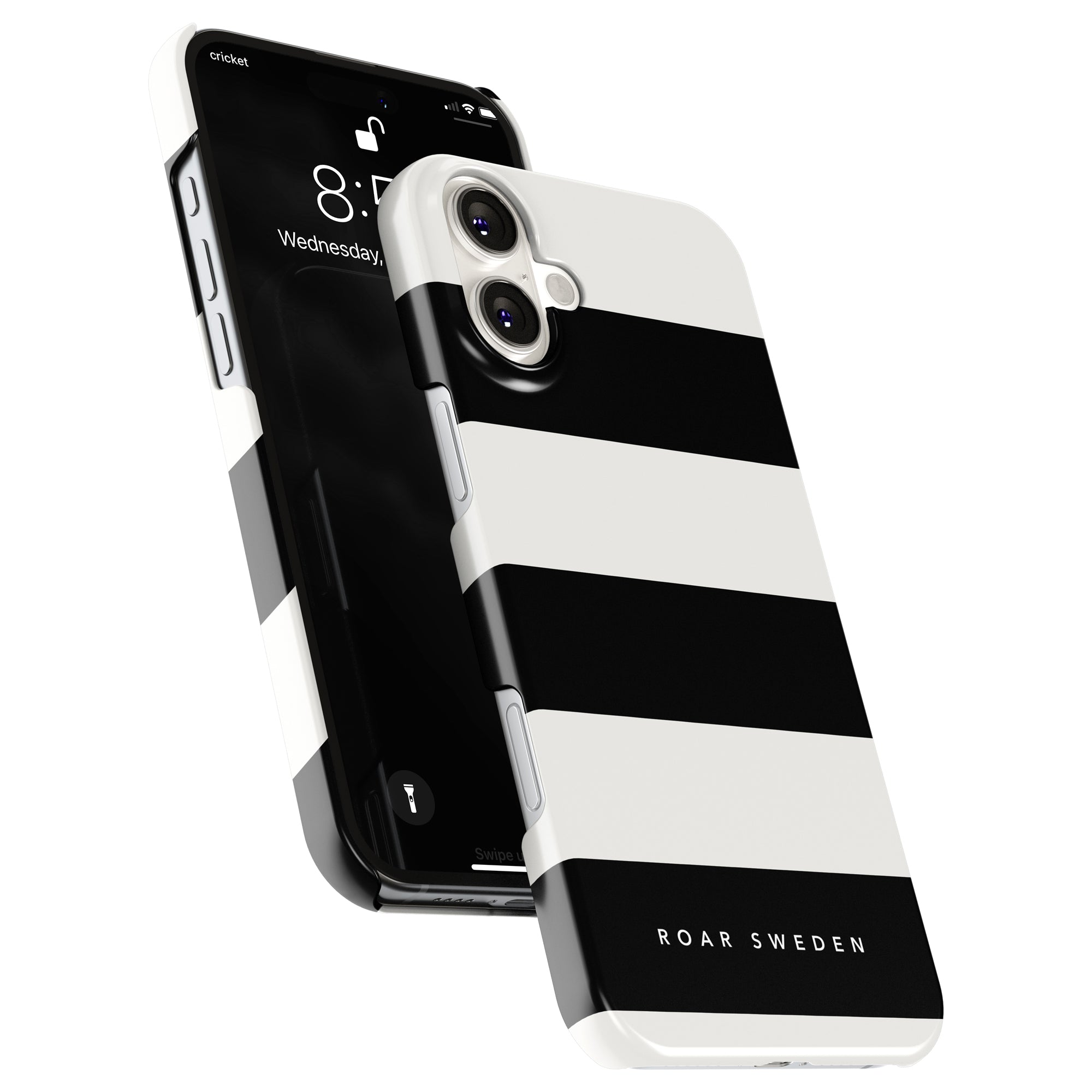 Slim mobilskal – Penguin Stripes
