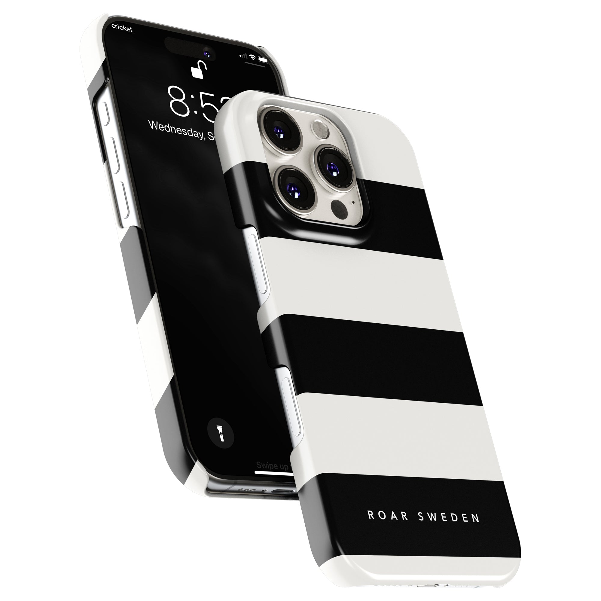 Slim mobilskal – Penguin Stripes