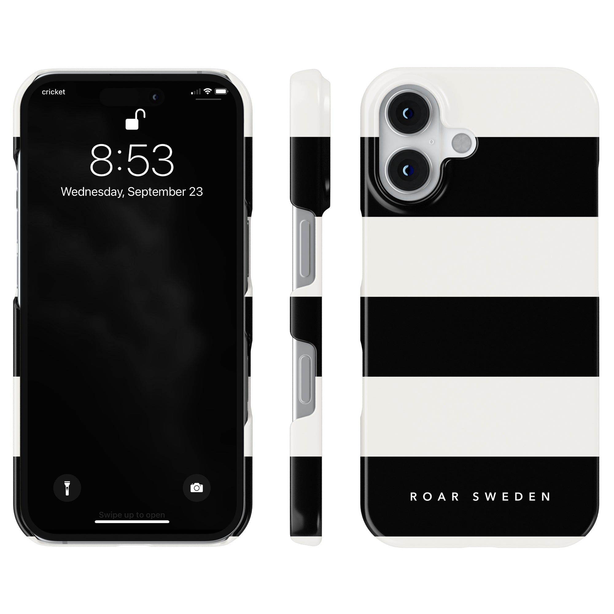 Slim mobilskal – Penguin Stripes