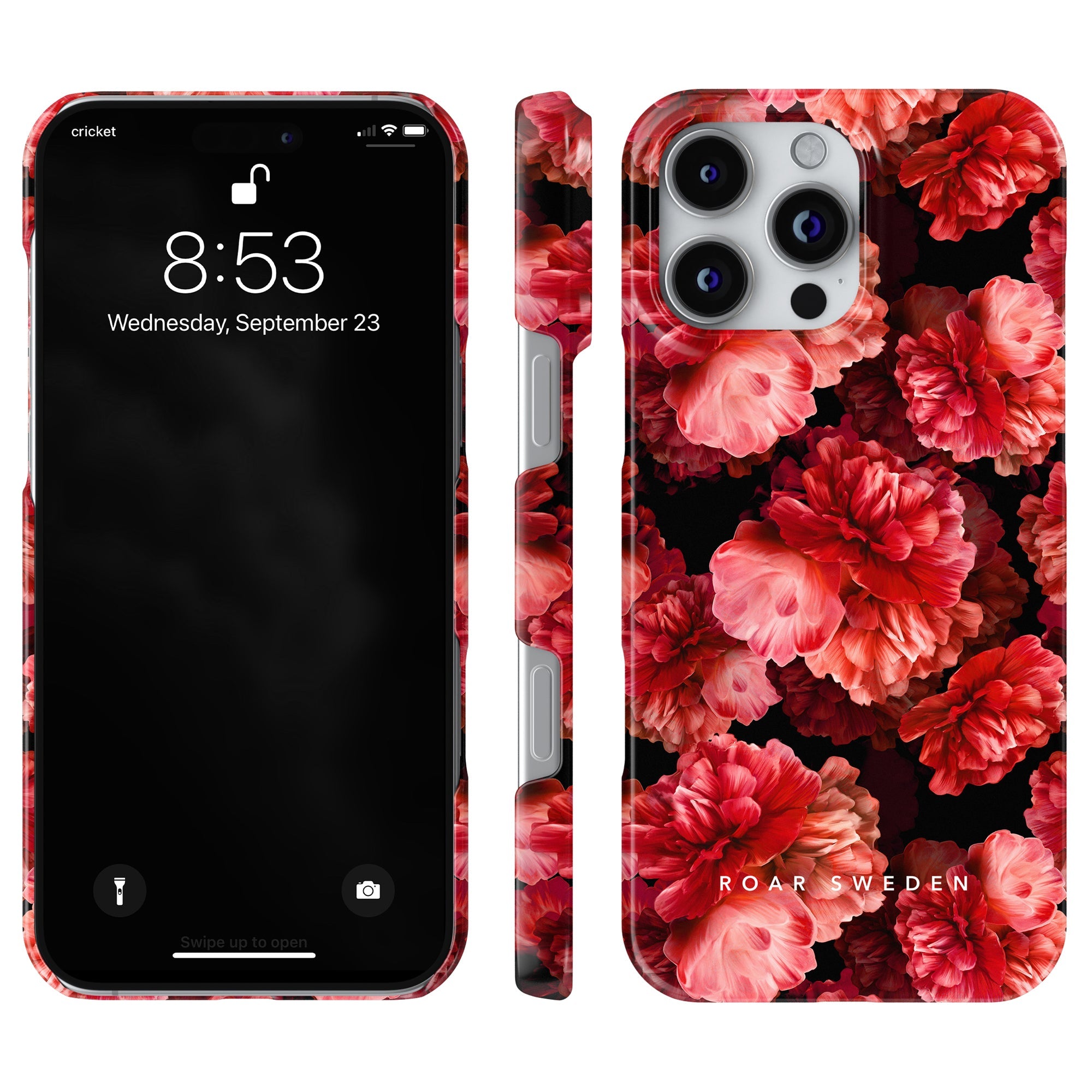 Slim mobilskal – Peonies