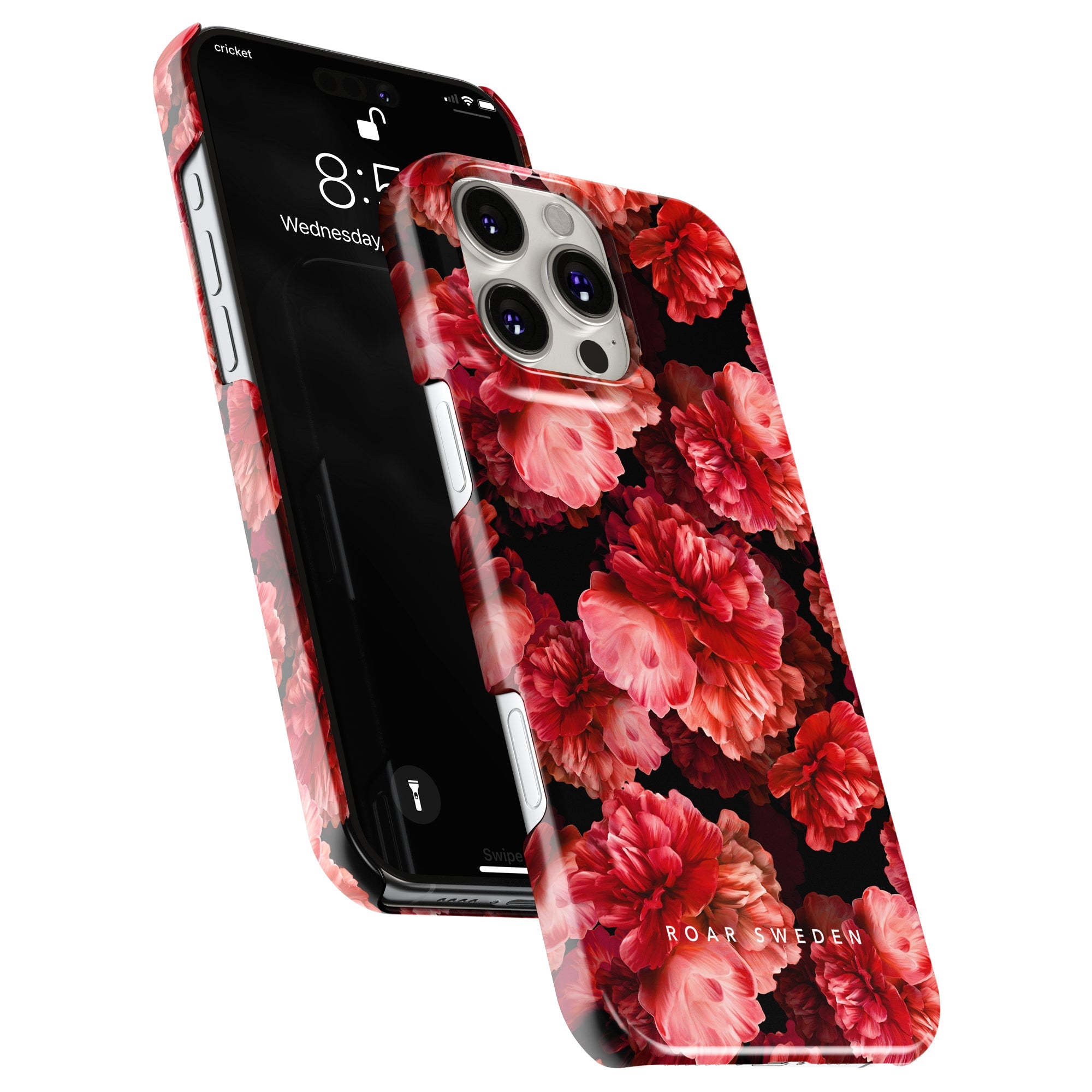 Slim mobilskal – Peonies