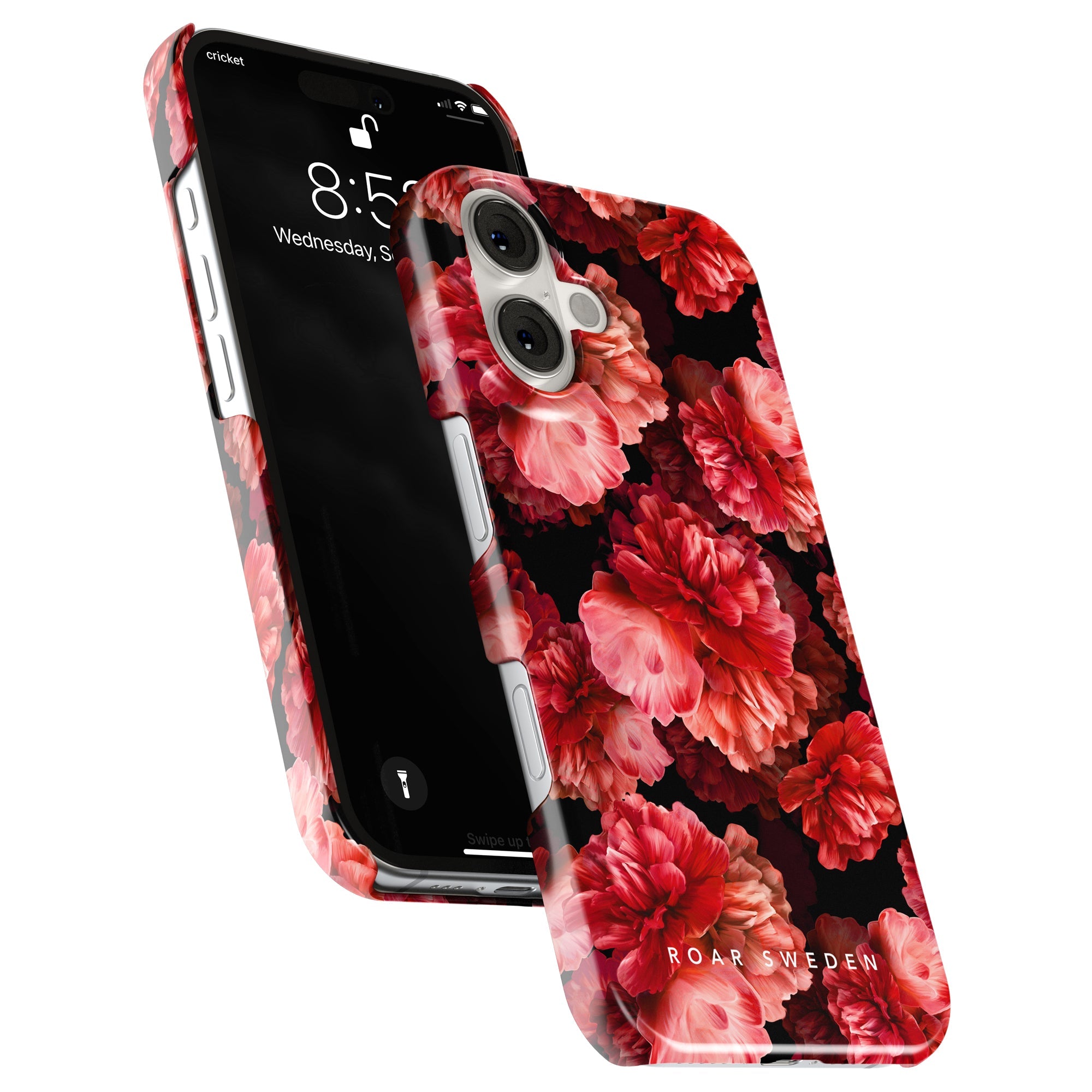Slim mobilskal – Peonies