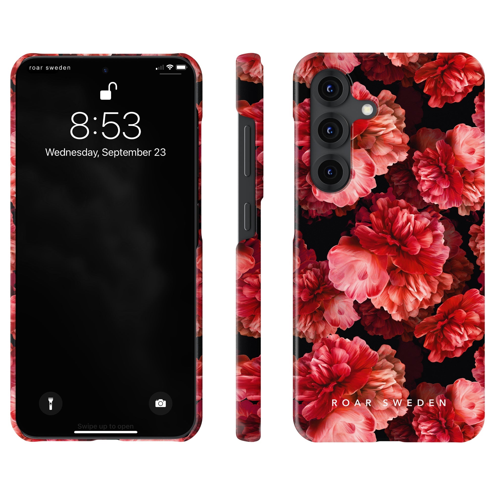 Slim mobilskal – Peonies