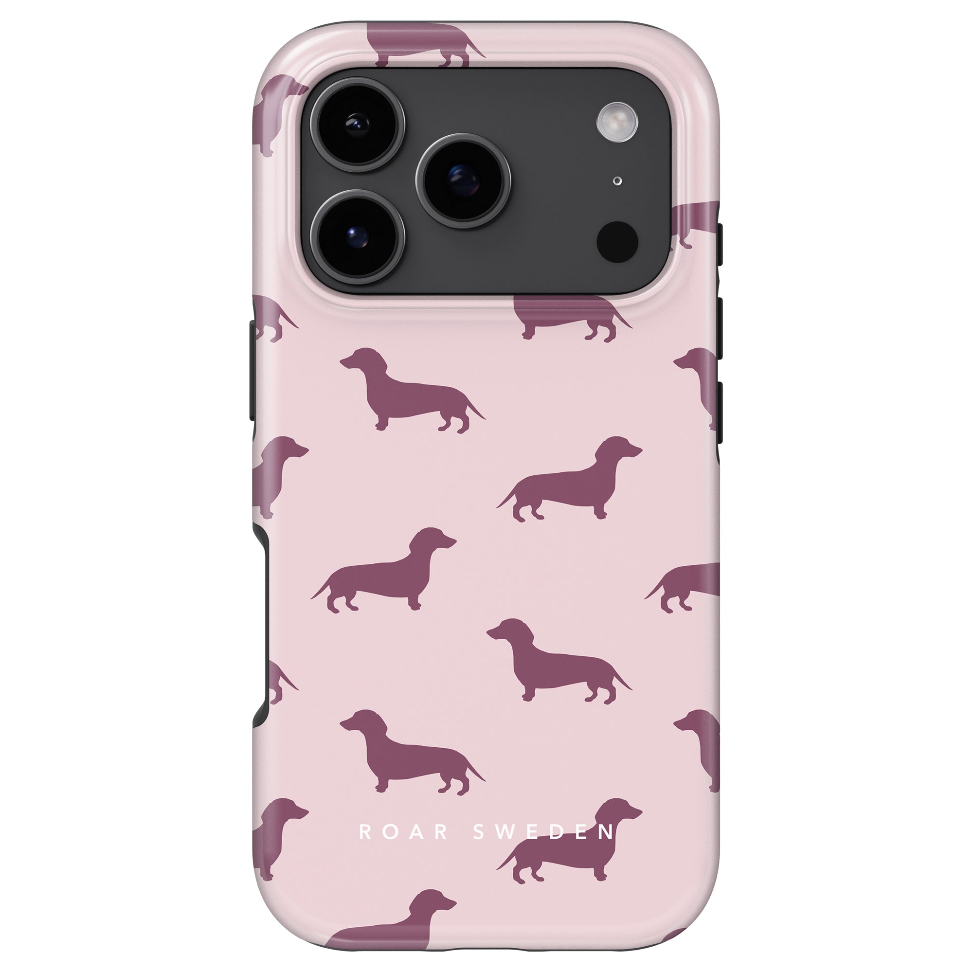 Dachshund Tough mobilskal – Pink Dachshund