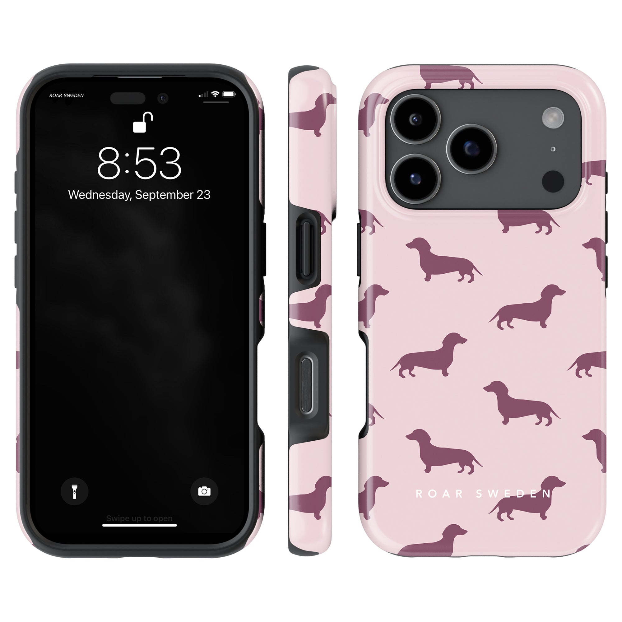 Dachshund Tough mobilskal – Pink Dachshund