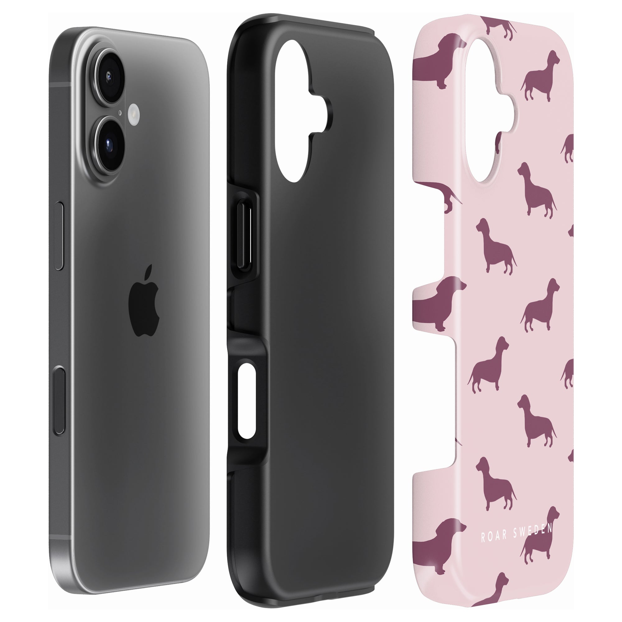 Dachshund Tough mobilskal – Pink Dachshund
