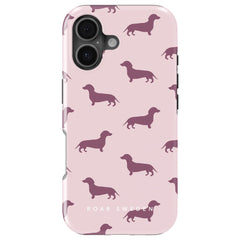 Dachshund Tough mobilskal – Pink Dachshund