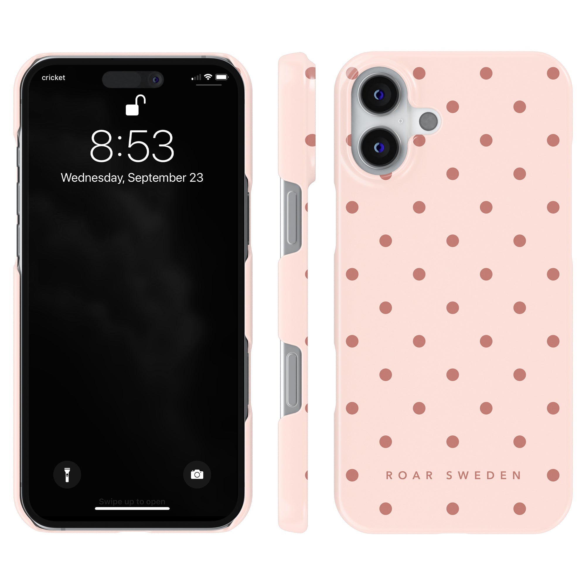 Slim mobilskal – Pink Dots