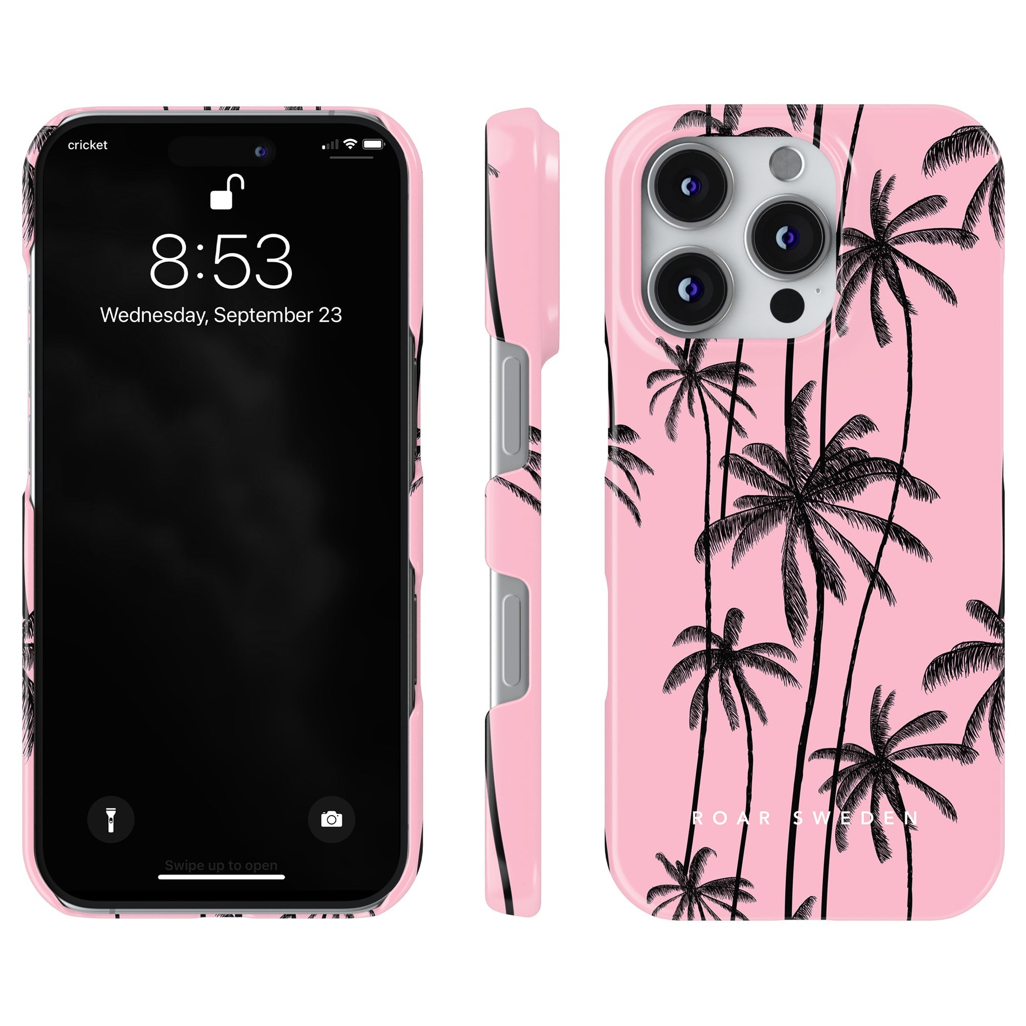 Slim mobilskal – Pink Palms