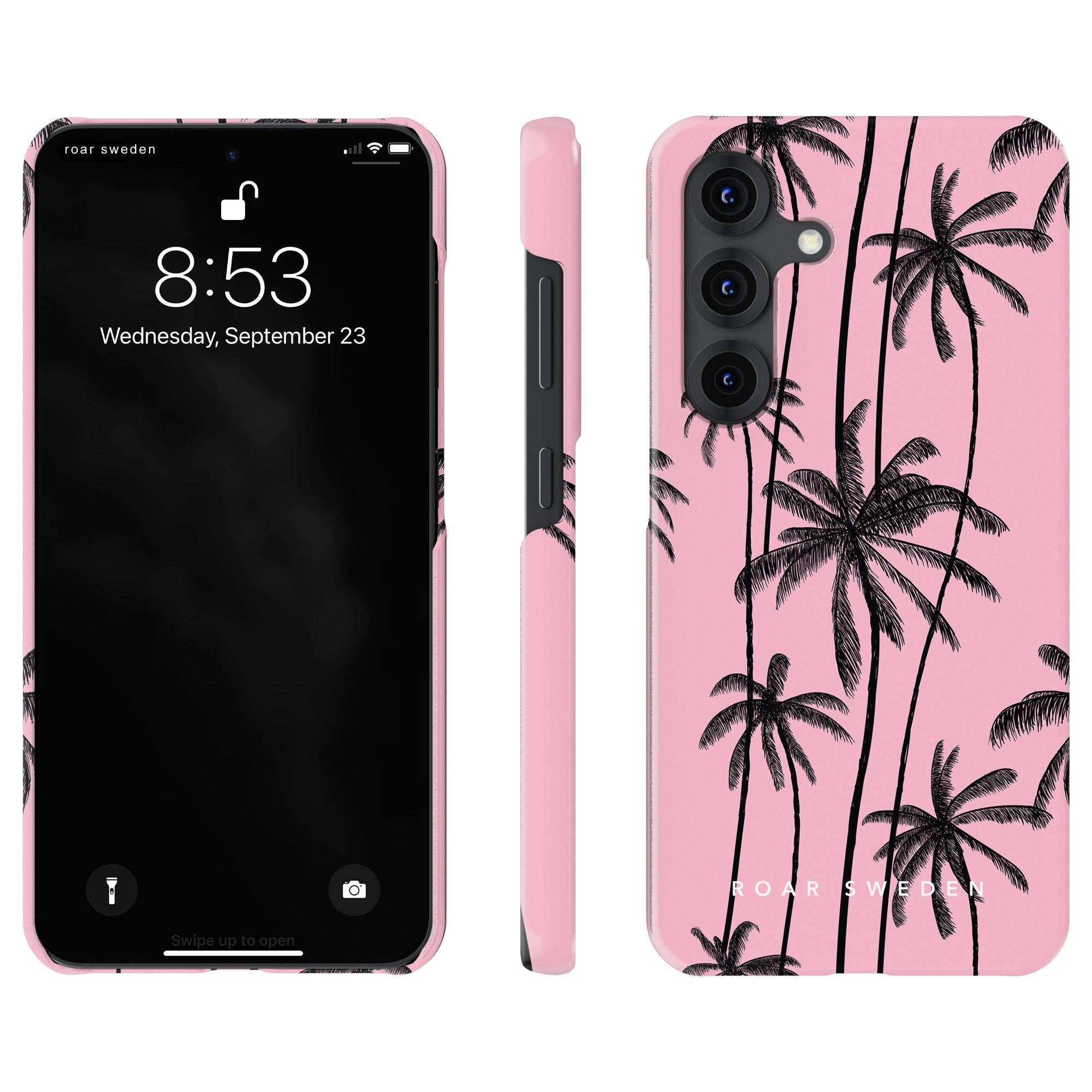 Slim mobilskal – Pink Palms