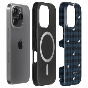 Plaid Horse Blue - Magsafe Robust Cover