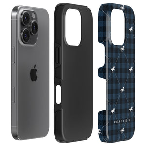 Plaid Horse Blue - Robust Cover