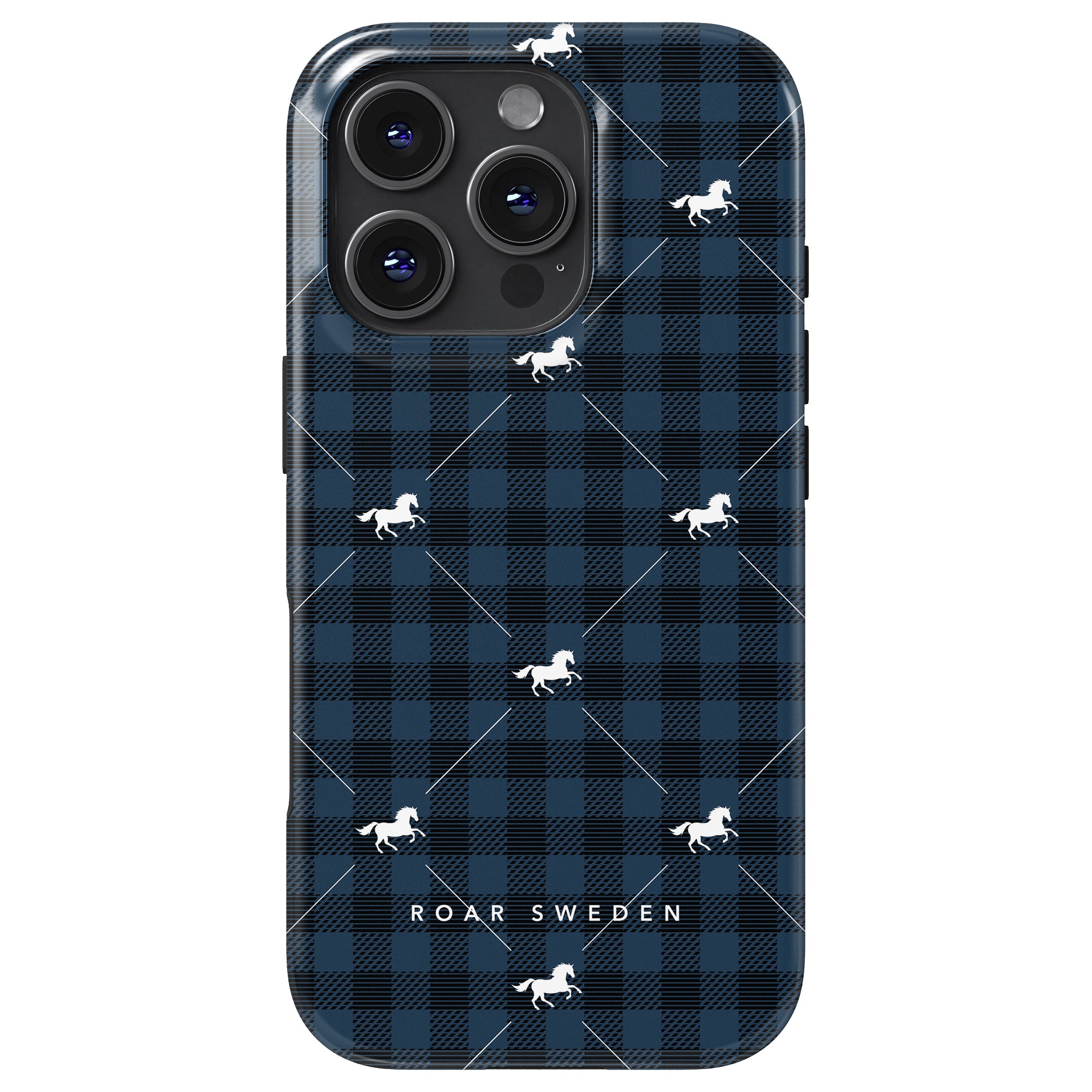 Plaid Horse Tough mobilskal – Plaid Horse Blue