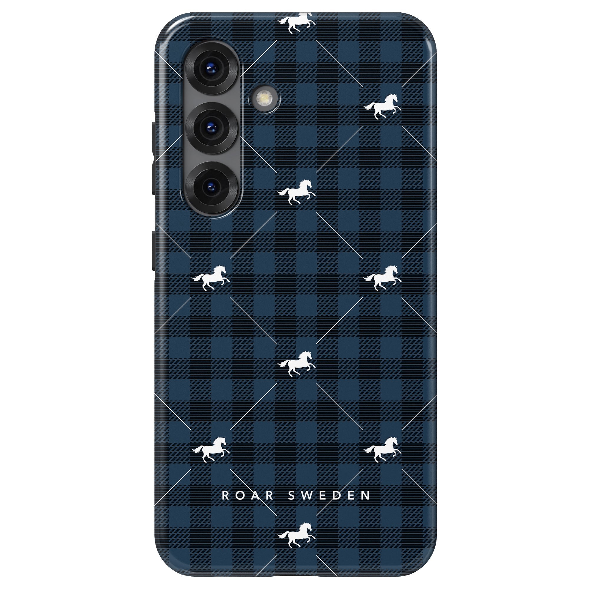 Plaid Horse Tough mobilskal – Plaid Horse Blue