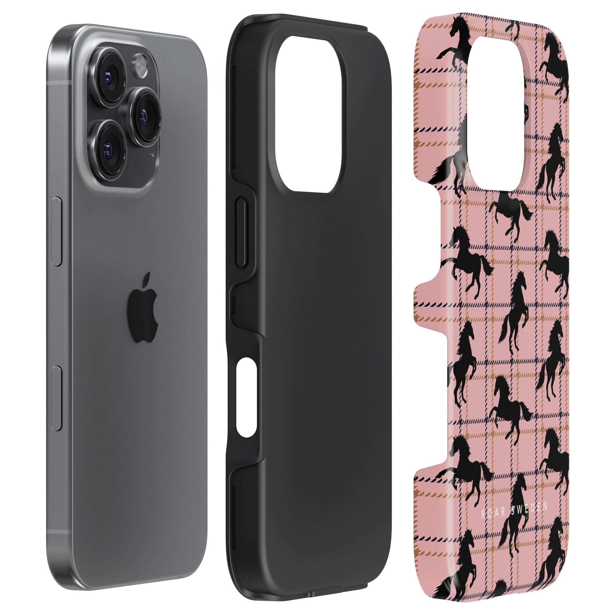Plaid Horse Tough mobilskal – Plaid Horse Pink