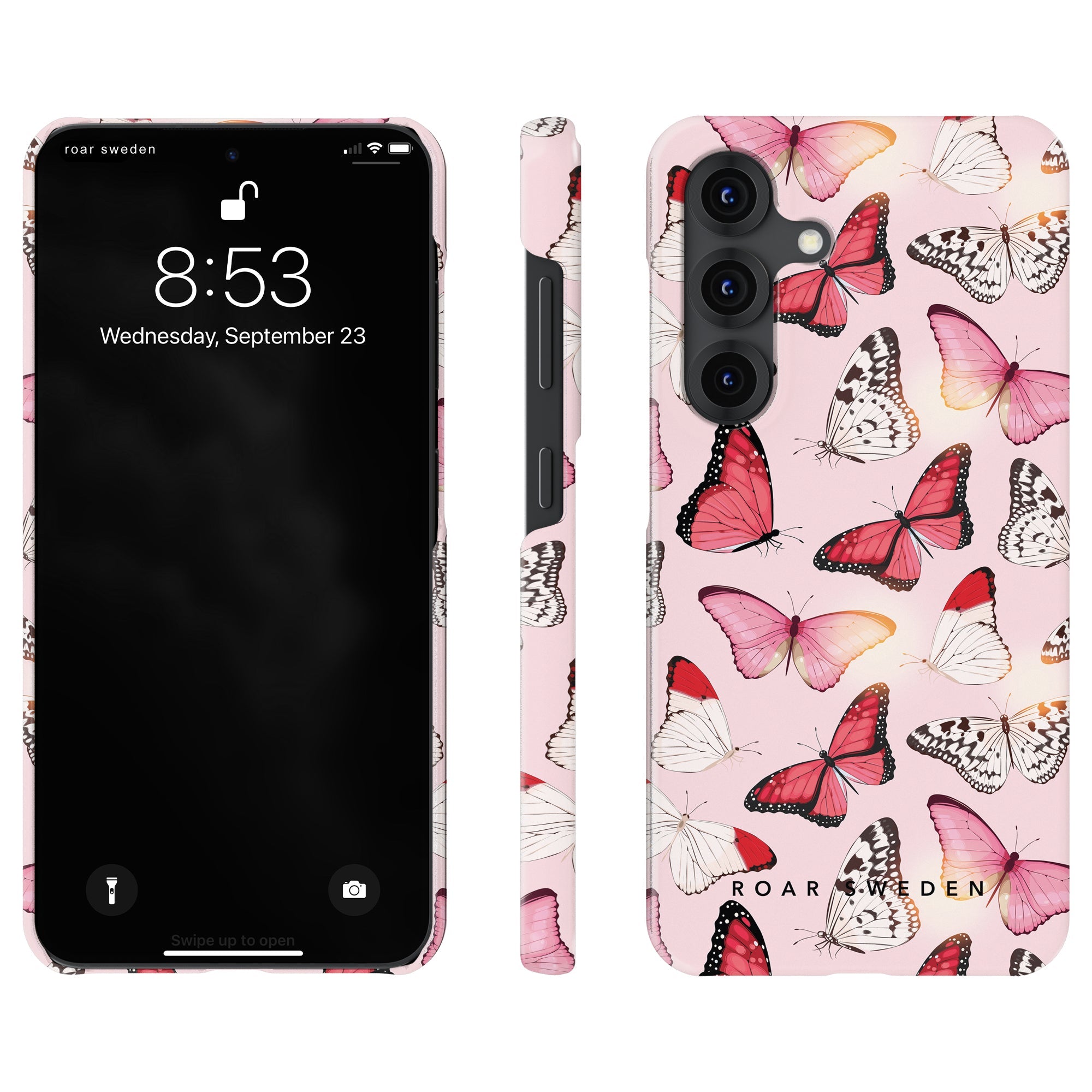 Slim mobilskal – Rosy Butterflies
