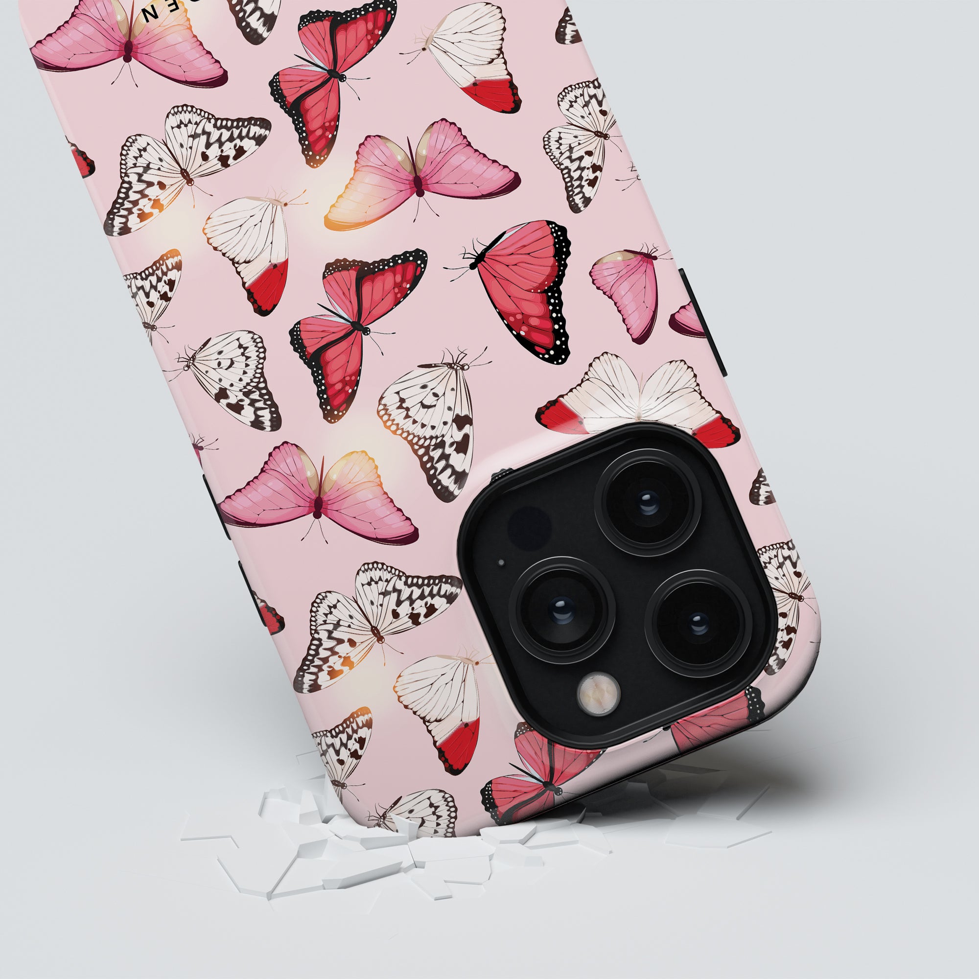 MagSafe mobilskal – Rosy Butterflies
