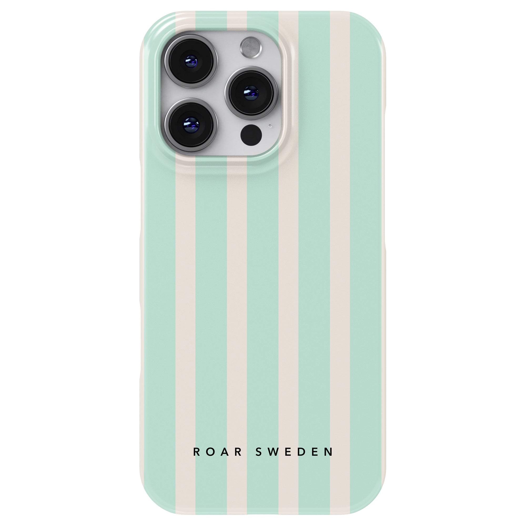 Slim mobilskal – Seafoam Stripes
