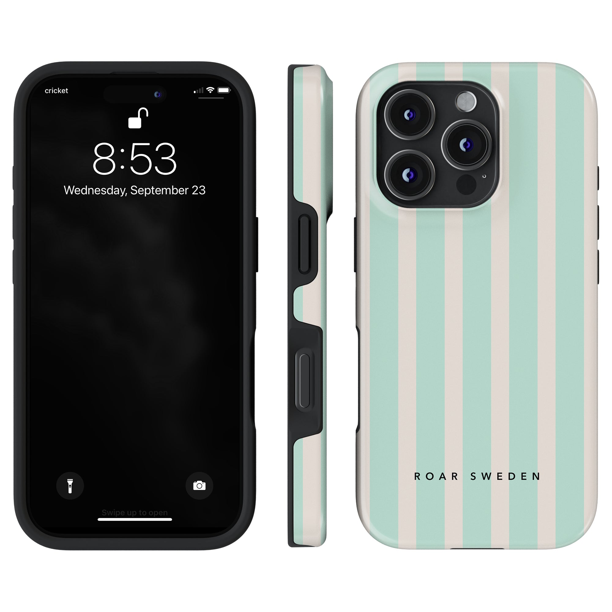 Seafoam Stripes - Tough Case - Roar Sweden