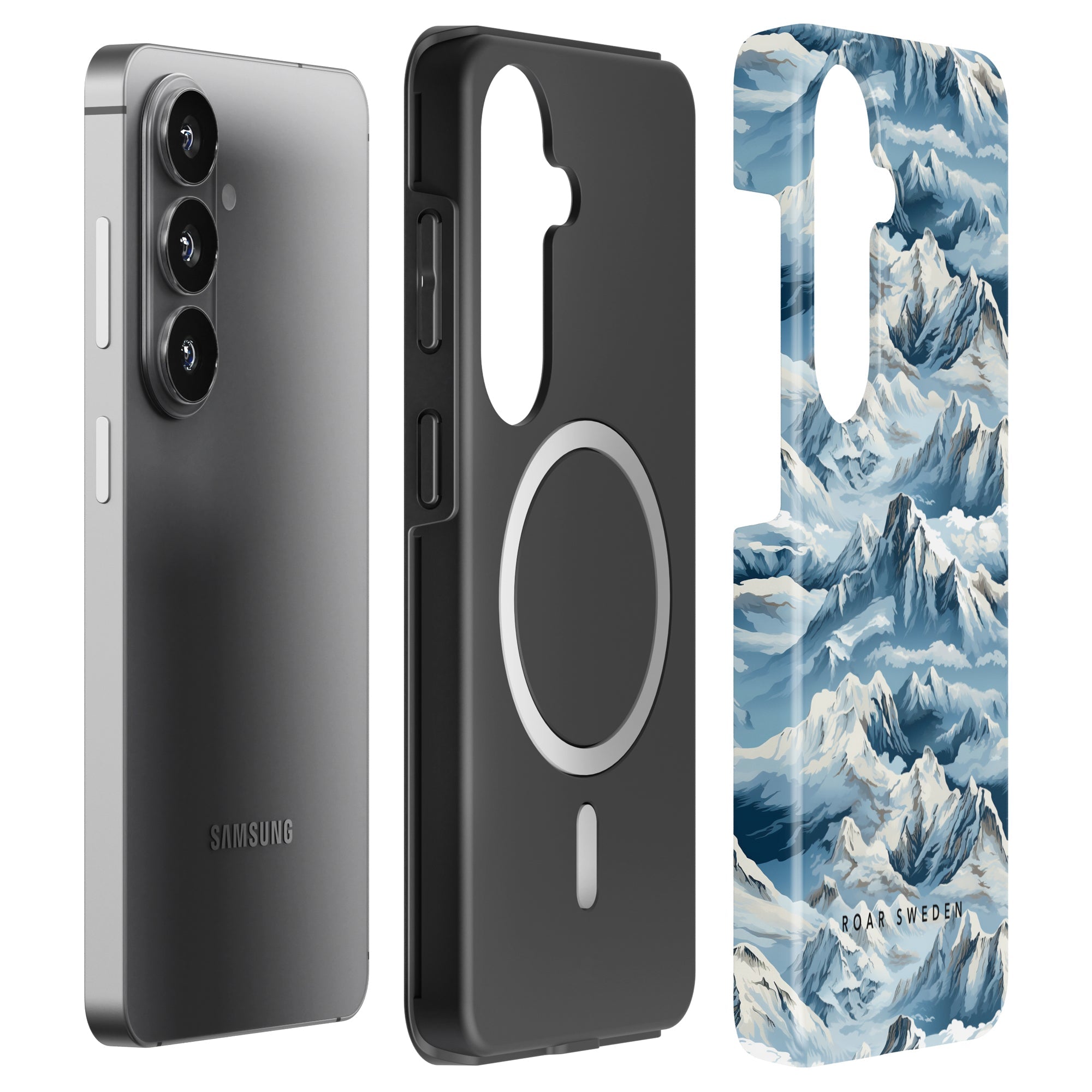 Snowy Mountains - Magnetic Tough Phone Case - Roar Sweden