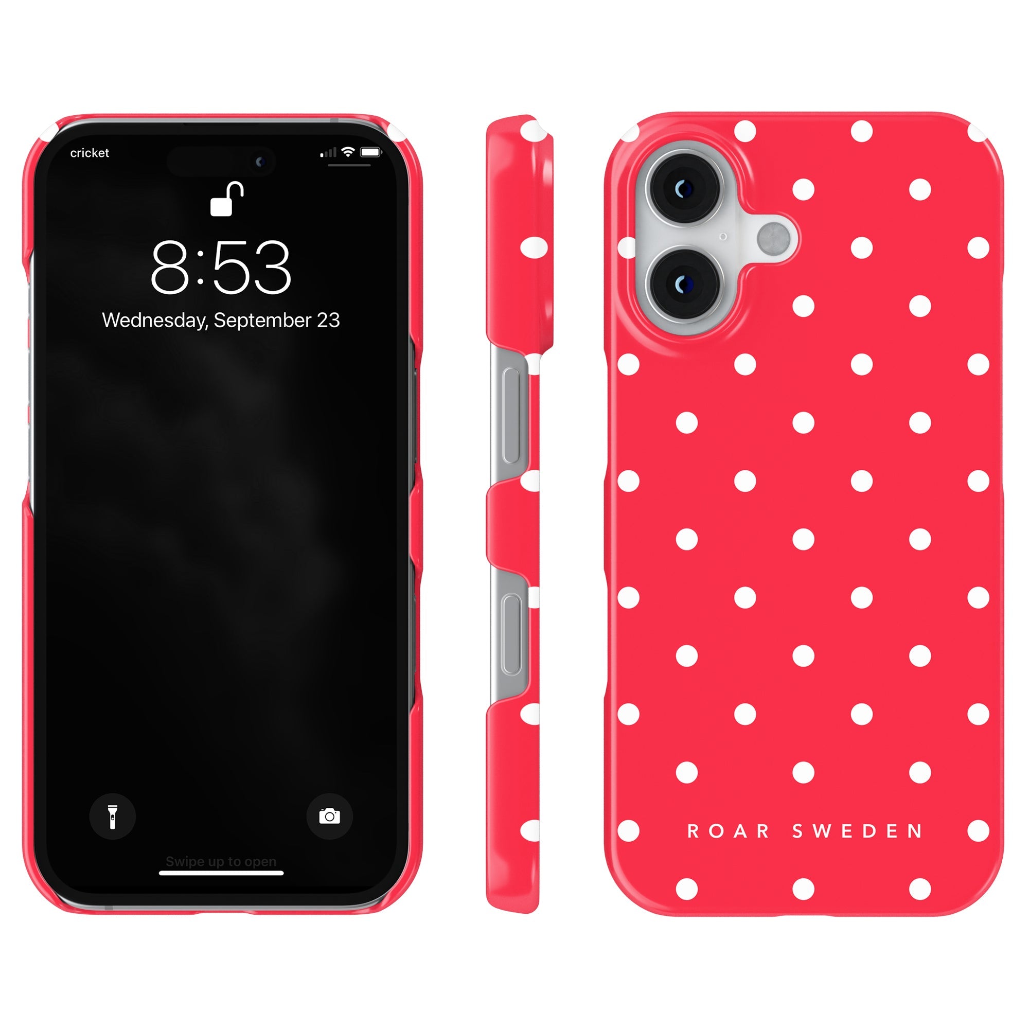 Slim mobilskal – Strawberry Dots