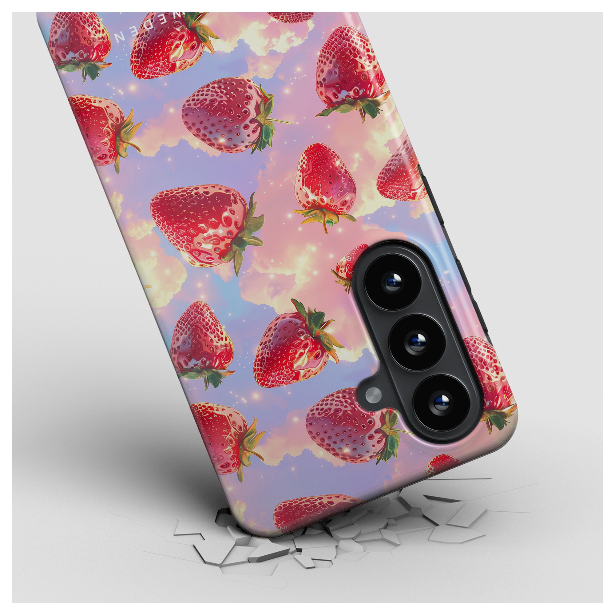 Strawberry Dreams - Robustt telefoncover med magnet